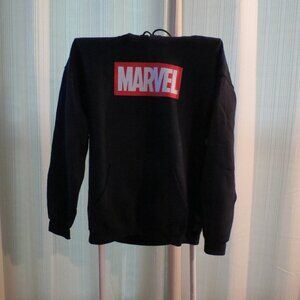 Marvel Women's Black Sweater with Red Logo